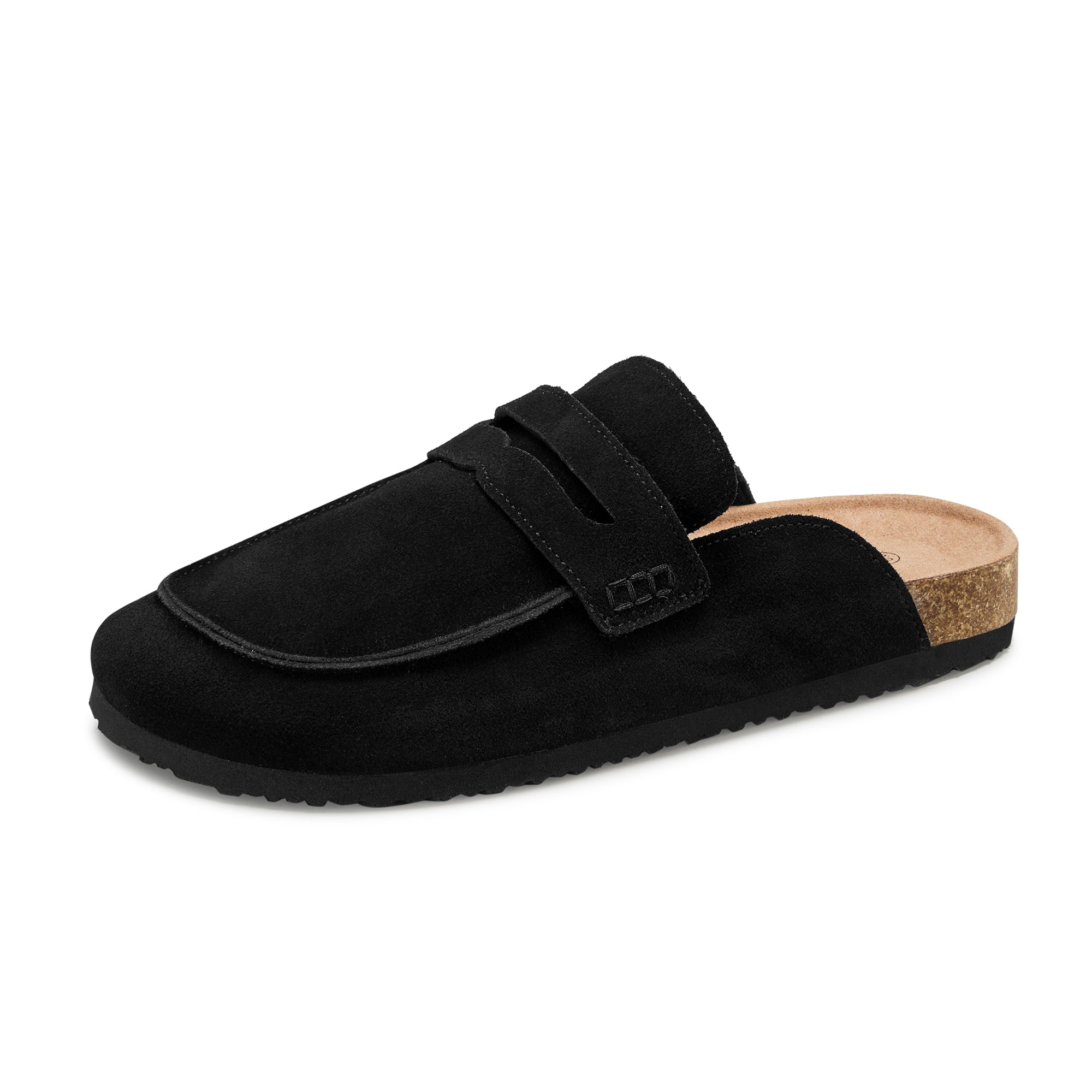 Genuine Leather Clogs for Women Non-Slip Platform Mules & Suede Clogs for Women Comfort Slippers with Arch Support